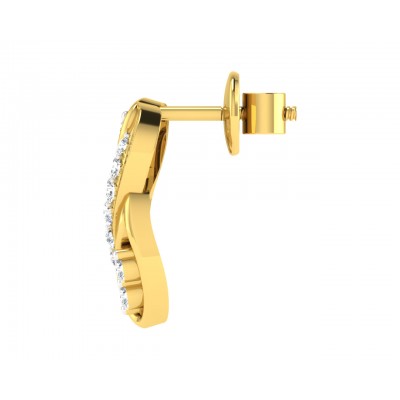 Celina Diamond Earrings in Gold